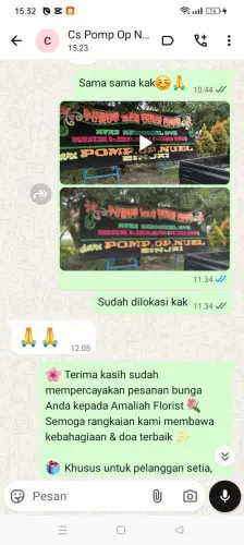 Testimonial Papan Bunga citorek barat