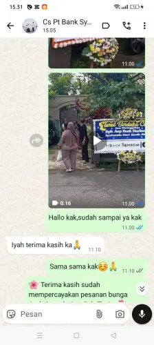 Testimonial Papan Bunga citorek barat
