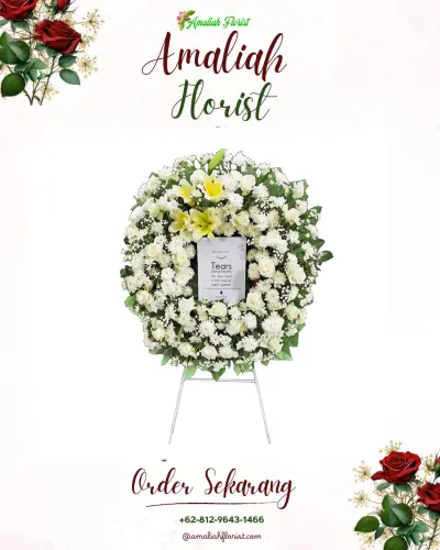 Krans Bunga Duka Cita citorek barat